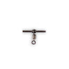 Schwarzer Rolling Swivel 2mm Lineaeffe 8003707