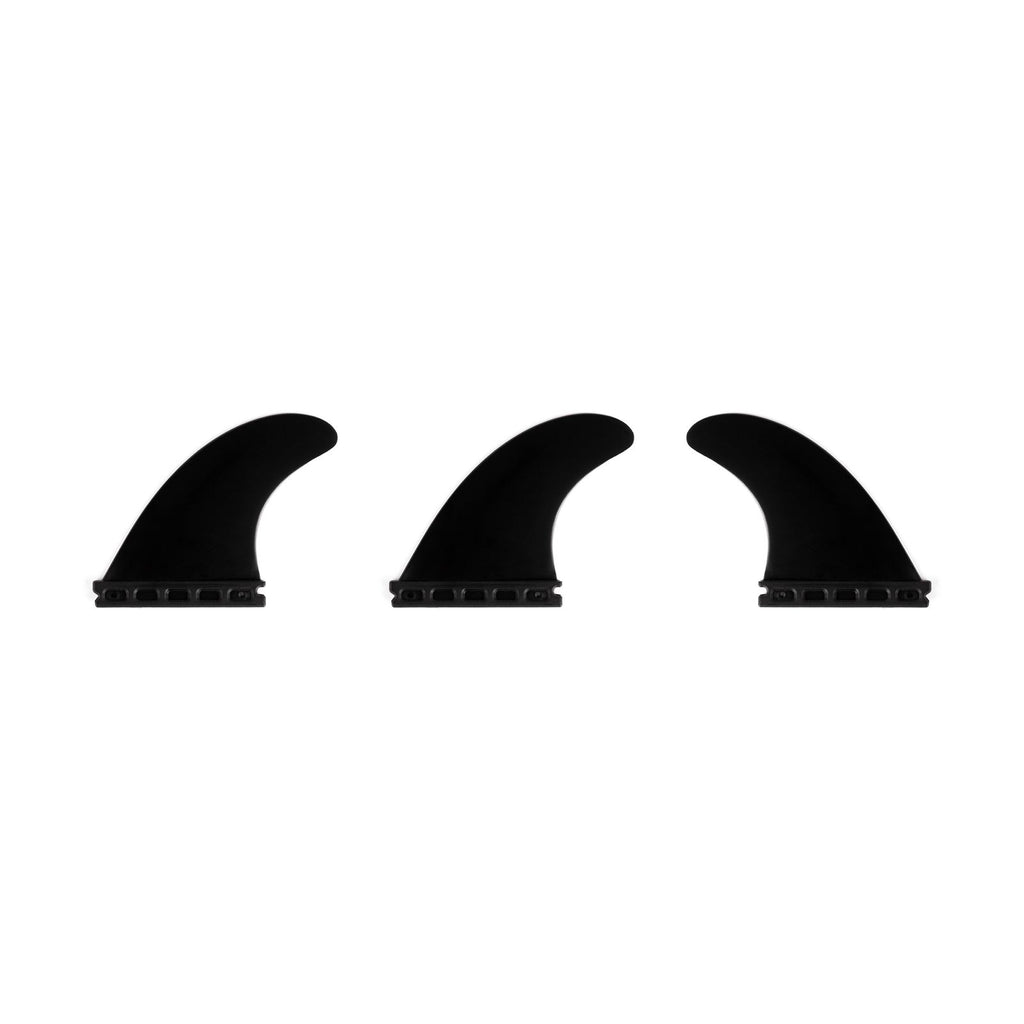 Thruster Fin Set Standard Single Tab Schwarz Surflogic 81002