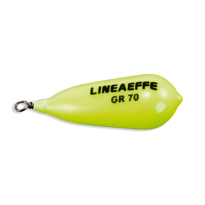 Birnenangelschnur mit Wirbel Gelb 20g Lineaeffe 8101020