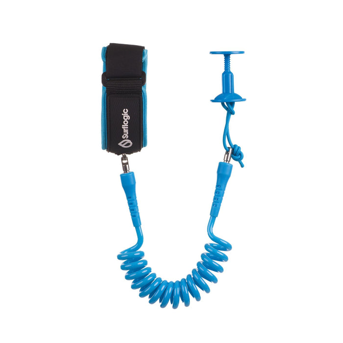 Leash Bodyboard Coil Bizeps Cyan Surflogic 81302