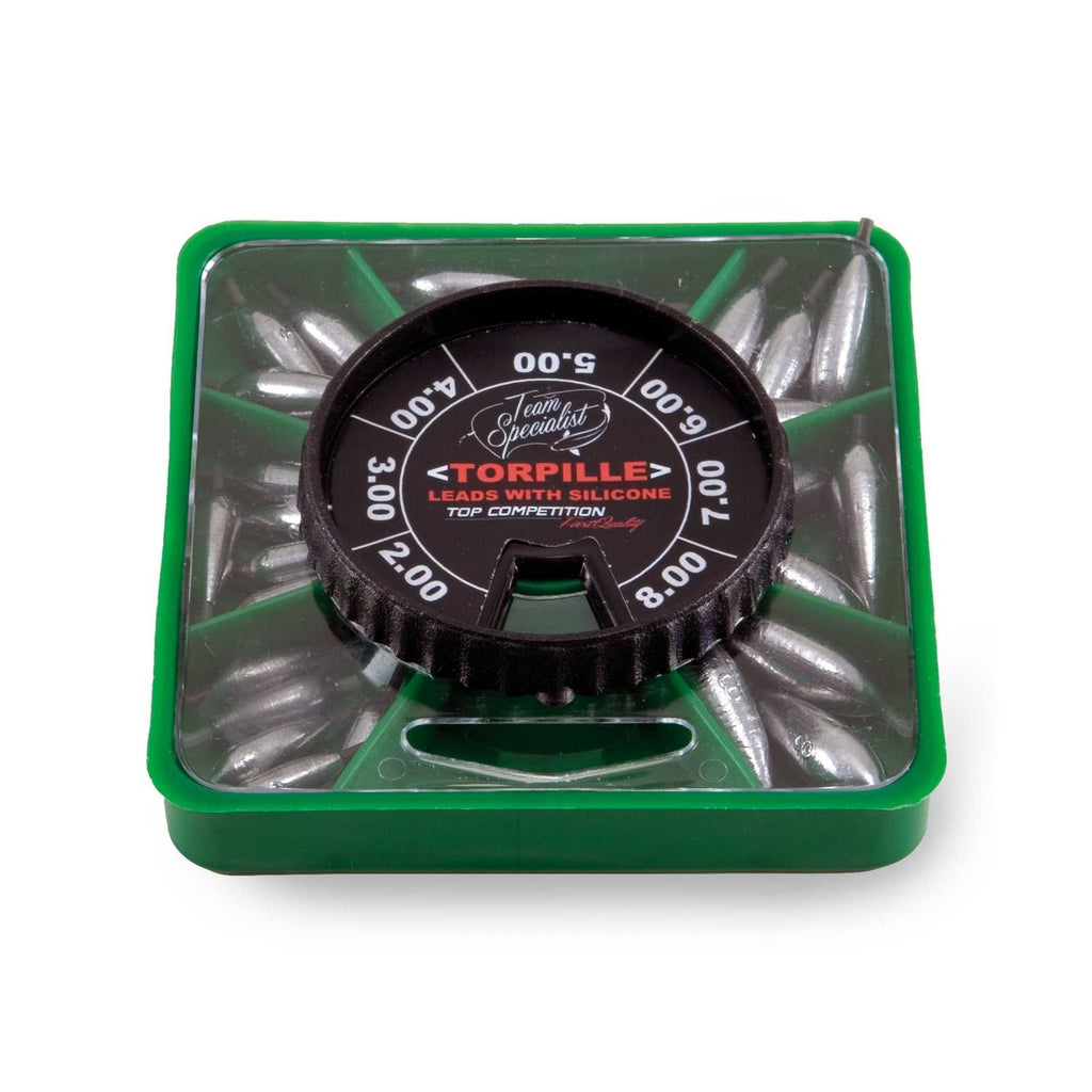 Bleitorpille mit Silikonschlauch 30 Stück 2-8g Team Specialist 8166200