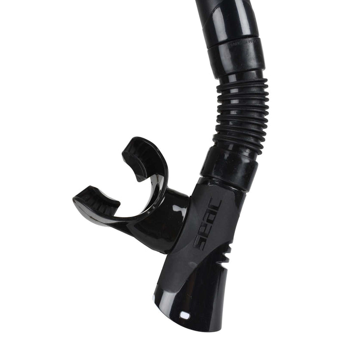 Tauchen Schnorcheln Schnorchel Fast Tech Dry Schwarz-Weiß Seac 84-32NW-SBL