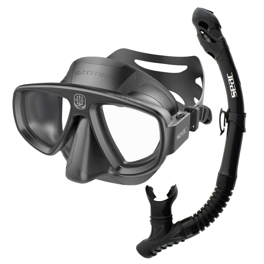 Schnorchelset Extreme Reverse Dry Schwarz Seac 89-100N