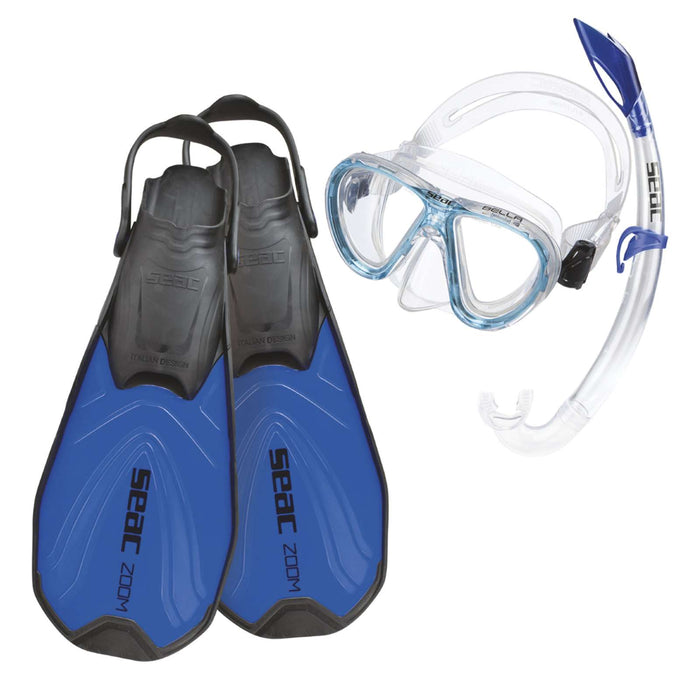 Schnorchelset Tris Zoom Kinder Blau 32-35 Seac 89-29B-32-35