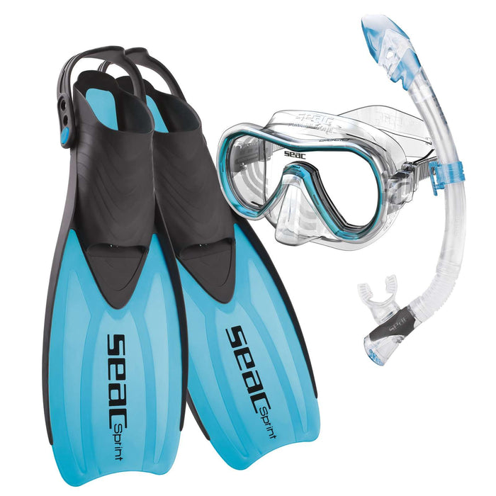 Schnorchelset Tris Sprint Dry Blau 39-41 Seac 89-30B-39-41