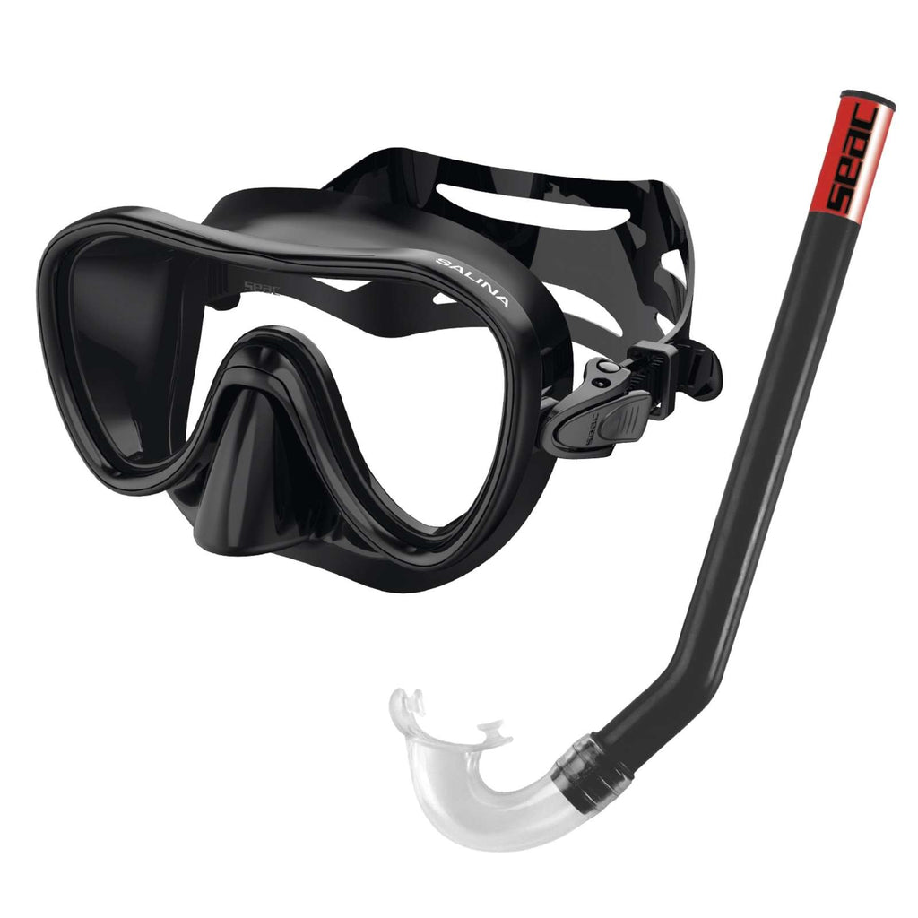 Schnorchelset Salina Slt Z Grande Schwarz Seac 89-7N-SLT