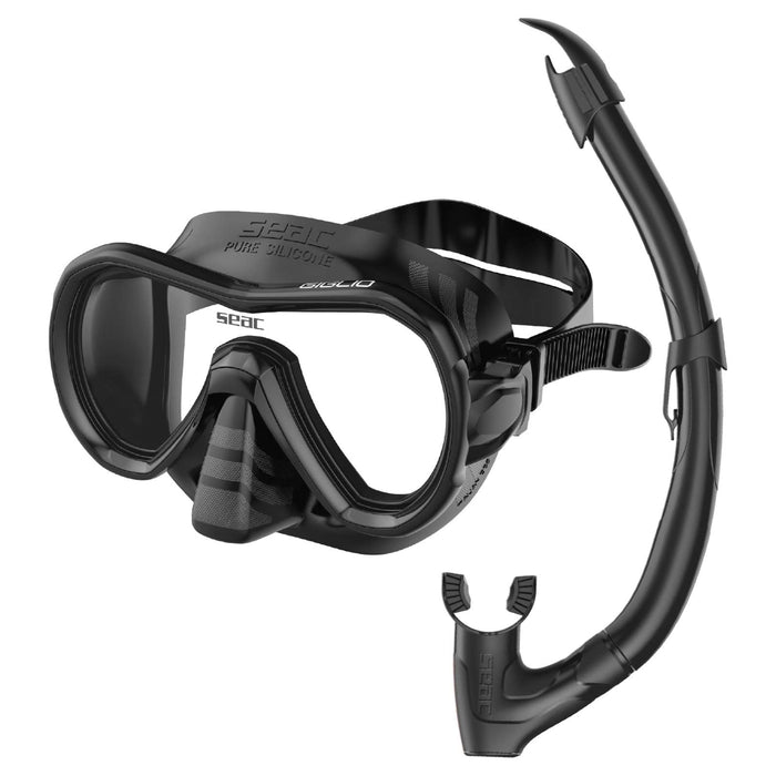 Schnorchelset Giglio Fast Schwarz Seac 89-94N