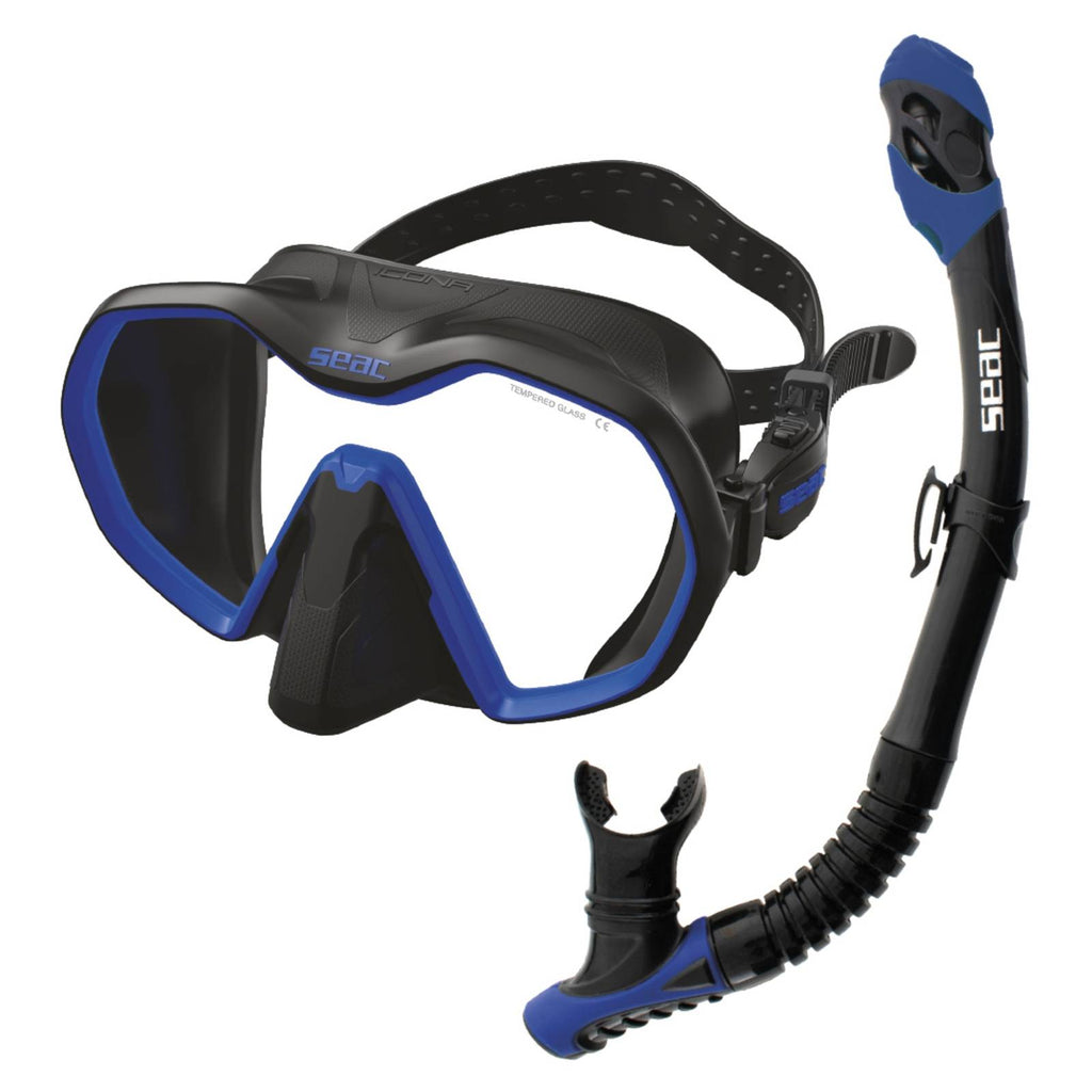 Tauchset Bis Icona Reverse Dry Schwarz-Blau Seac 89-96NB