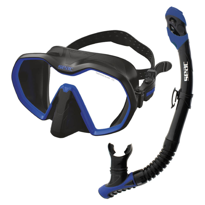 Tauchset Bis Icona Reverse Dry Schwarz-Blau Seac 89-96NB