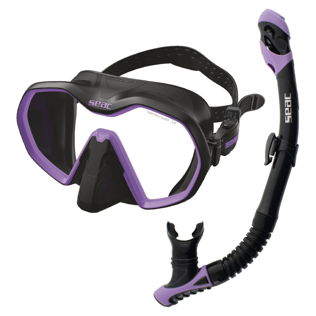 Tauchset Bis Icona Reverse Dry Schwarz-Lila Seac 89-96NLL