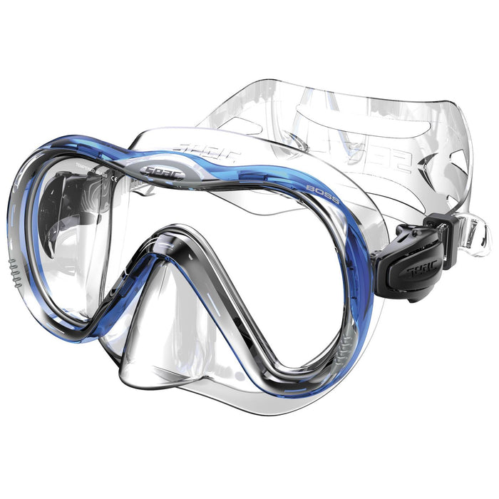 Tauchschnorchelmaske Boss Klar-Blau Seac 9231B