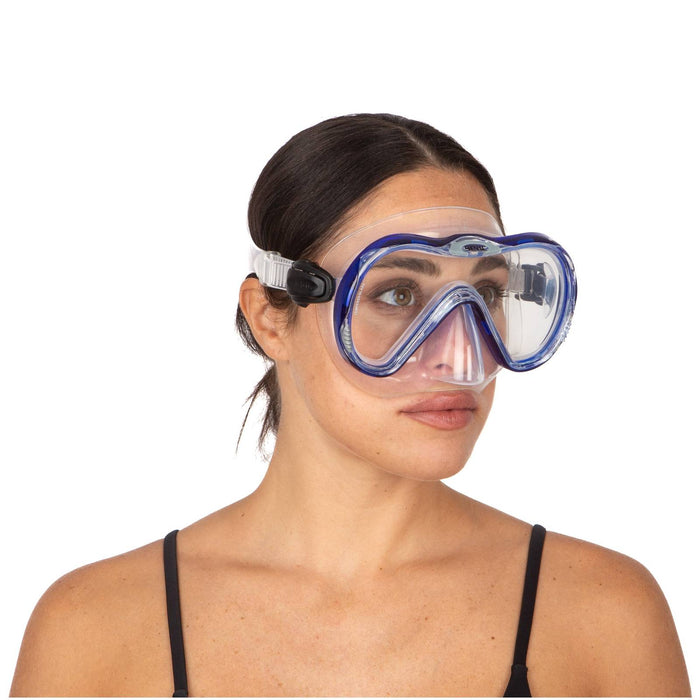 Tauchschnorchelmaske Boss Klar-Blau Seac 9231B