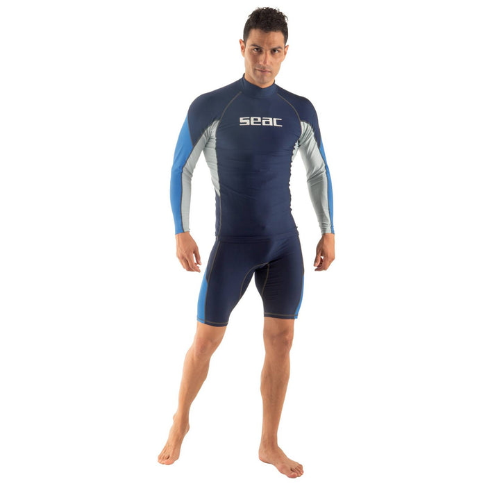 Rash Guard Raa Lang Evo Mann Dunkel-Blau XL Seac 9316-05