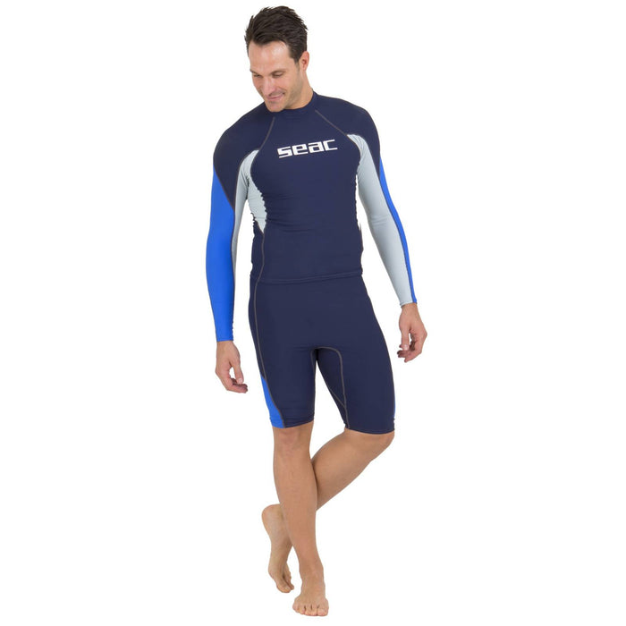 Rash Guard Raa Lang Evo Mann Dunkel-Blau XL Seac 9316-05