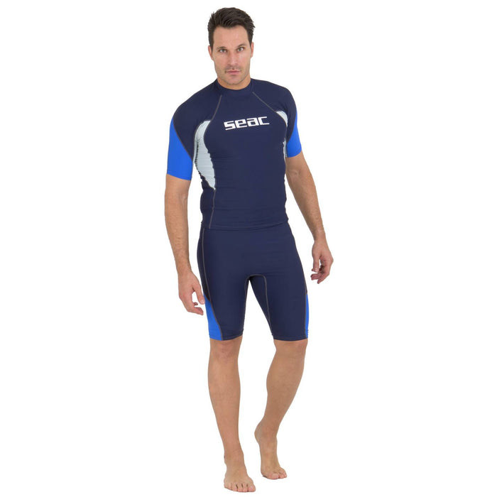 Rash Guard Raa Kurz Evo Mann Dunkel-Blau S Seac 9317-02
