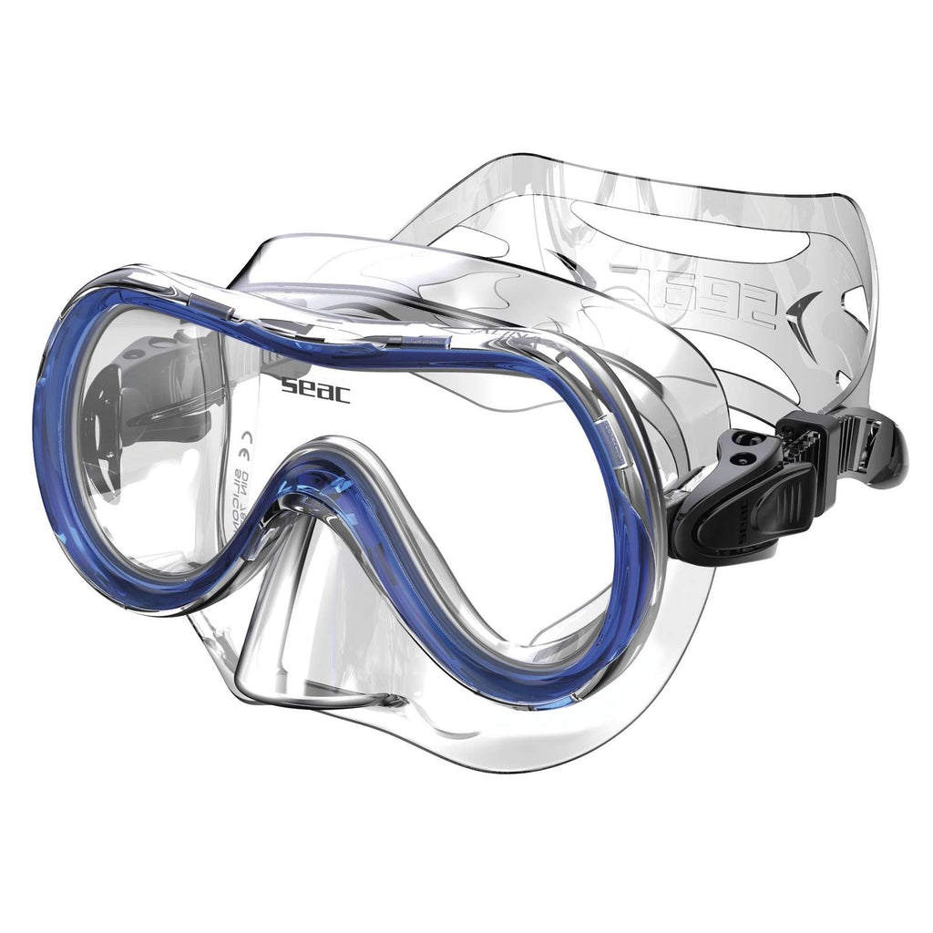 Schnorchelmaske Salina Slt Klar-Blau Seac 9442B