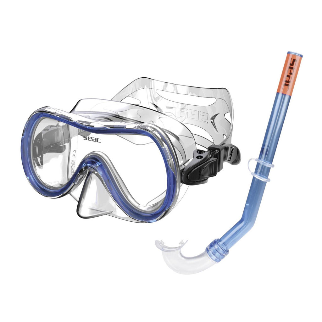 Schnorchelset Salina Md Slt Z Piccolo Klar-Blau Seac 9462B