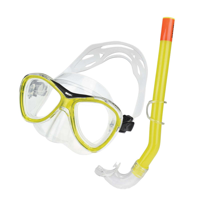 Schnorchelset Capri Slt Z Grande Klar-Gelb Seac 9464Y