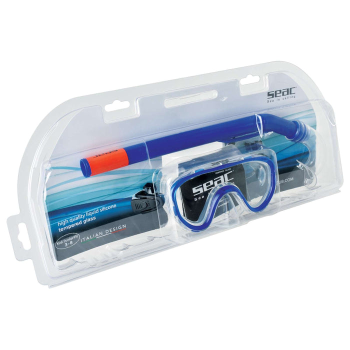 Schnorchelset Marina Z Piccolo Klar-Blau Seac 9467B