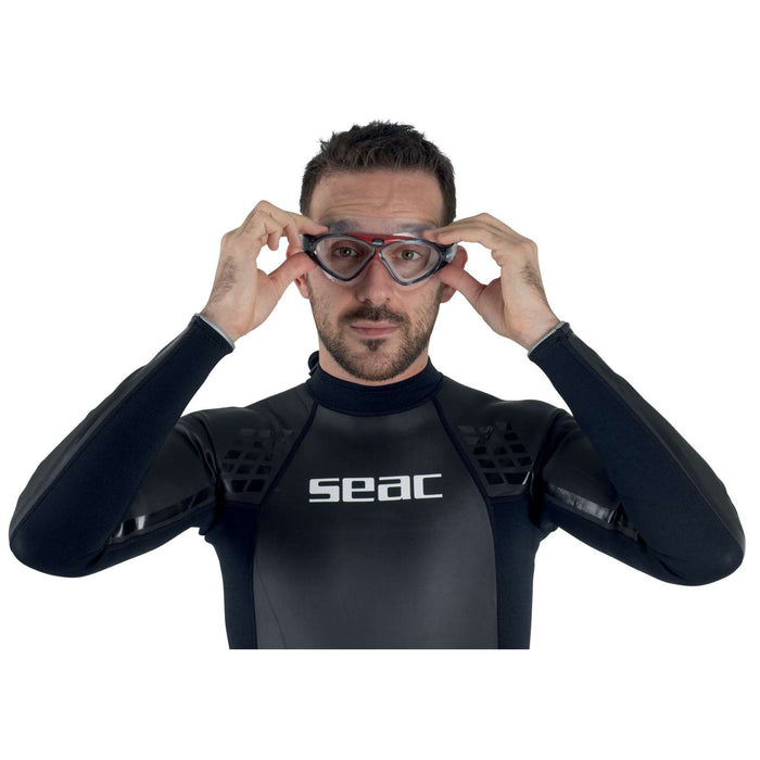 Schwimmmaske Vision Hd Klar-Rot Seac 9908R