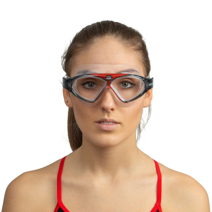 Schwimmmaske Vision Hd Klar-Rot Seac 9908R