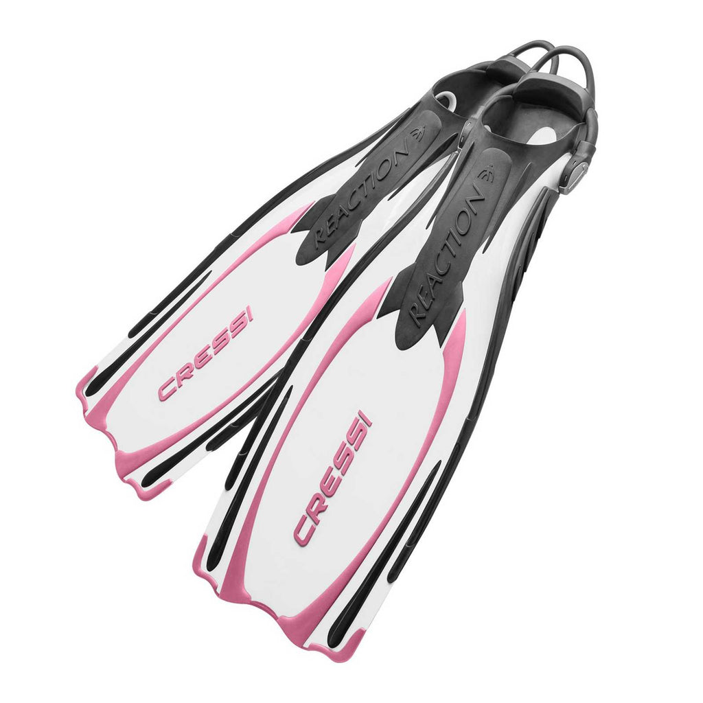 Diving Fins Reaction Ebs White-Pink XS-S-EU 36-39-UK 2-4 Cressi BE096438