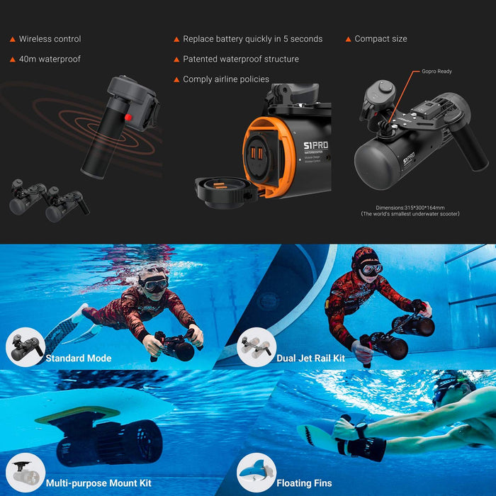 Unterwasser-Scooter S1 PRO Lefeet C010022