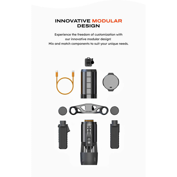 Unterwasser-Scooter P1 XR Doppelset Grau Lefeet C041020_2