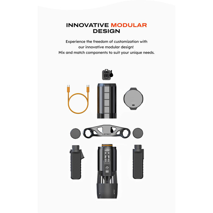 Unterwasser-Scooter P1 XR Doppelset Schwarz Lefeet C041023_2