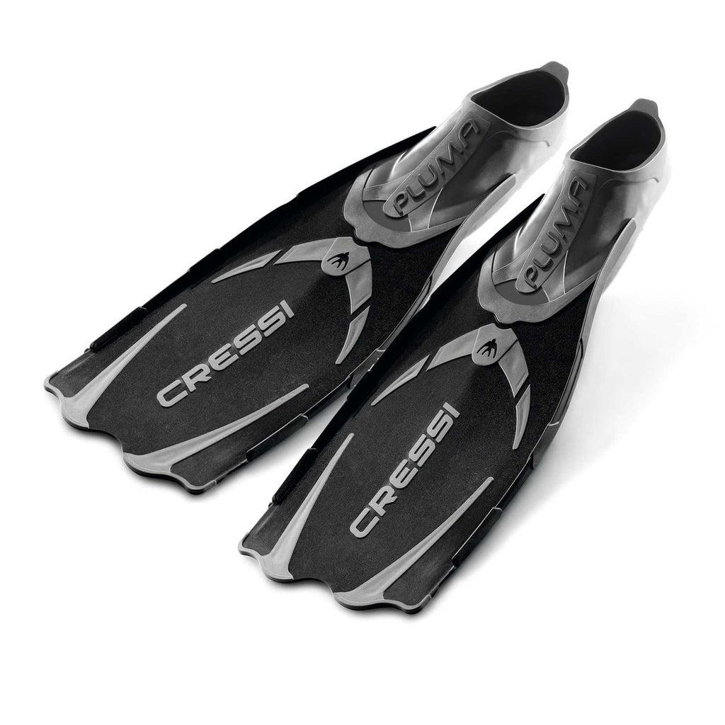 Snorkeling and Swimming Fins Pluma Black EU 43-44-UK 8.5-9.5 Cressi CA175043