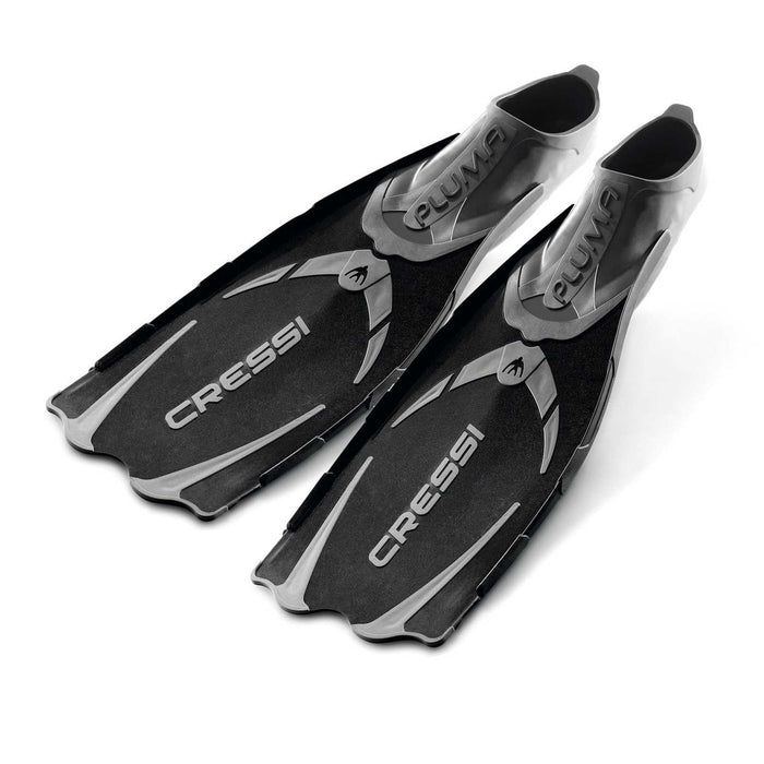 Snorkeling and Swimming Fins Pluma Black EU 43-44-UK 8.5-9.5 Cressi CA175043