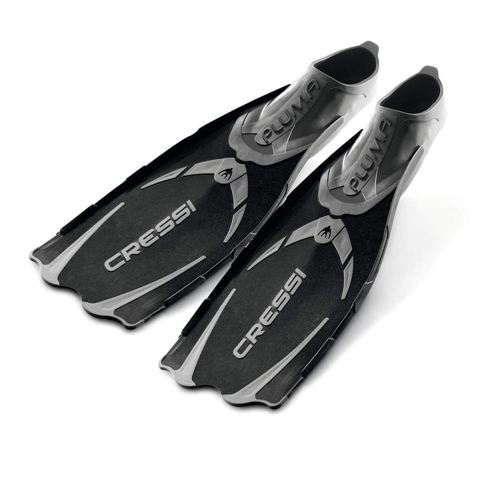 Snorkeling and Swimming Fins Pluma Black EU 45-46-UK 10-11 Cressi CA175045