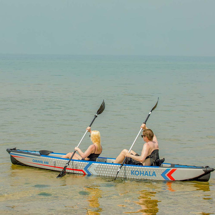 Aufblasbares Kajak Caravel 440 2 Personen-Tandem Kohala KHD440