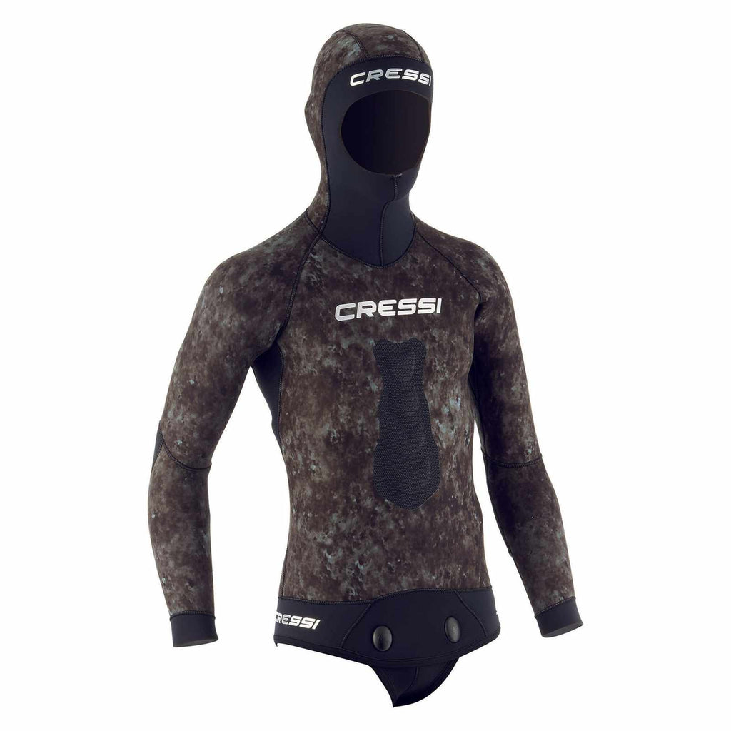 Fishing Wetsuit Top Tracina Ultraspan Man 5mm Camo XL-5 Cressi LE465005