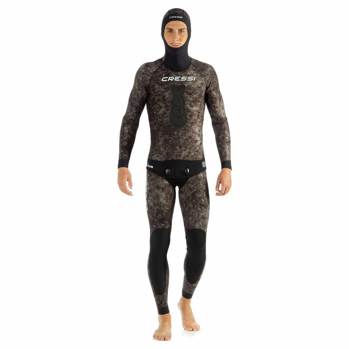 Fishing Wetsuit Top Tracina Ultraspan Man 5mm Camo XL-5 Cressi LE465005