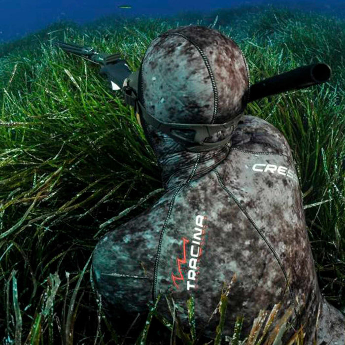 Fishing Wetsuit Bottom Tracina Ultraspan Man 5mm Camo XL-5 Cressi LE465105