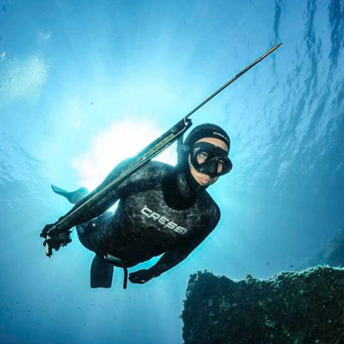 Fishing Wetsuit Bottom Tracina Ultraspan Man 5mm Camo XL-5 Cressi LE465105