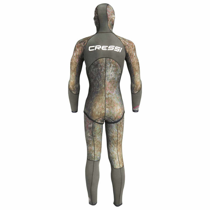 Fishing Wetsuit Top Seppia Ultraspan Man 3,5mm Camo S-2 Cressi LE468002
