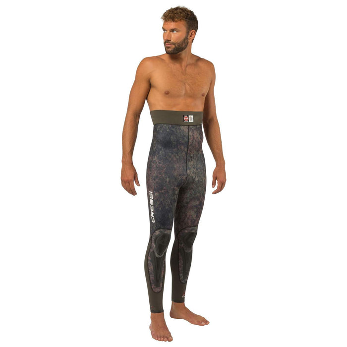 Fishing Wetsuit Bottom Seppia Ultraspan Man 3.5mm Camo S-2 Cressi LE468102