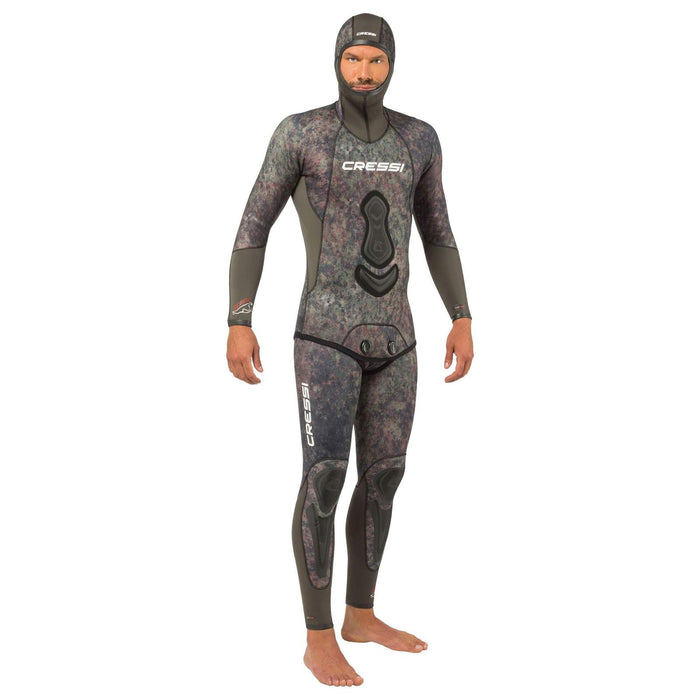 Fishing Wetsuit Bottom Seppia Ultraspan Man 3.5mm Camo S-2 Cressi LE468102