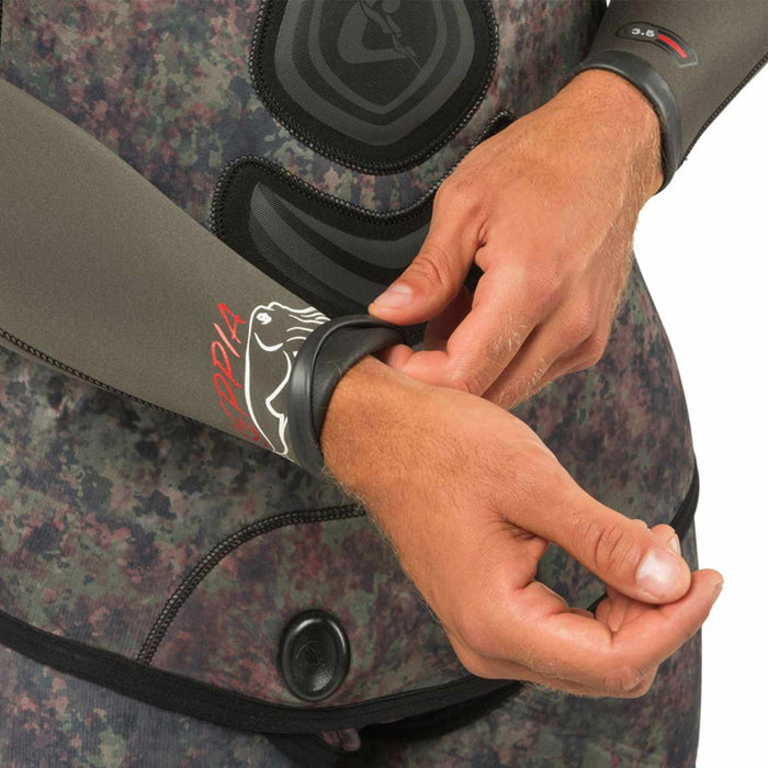 Góra pianki wędkarskiej Seppia Ultraspan Mężczyzna 5mm Camo XXL-6 Cressi LE468206