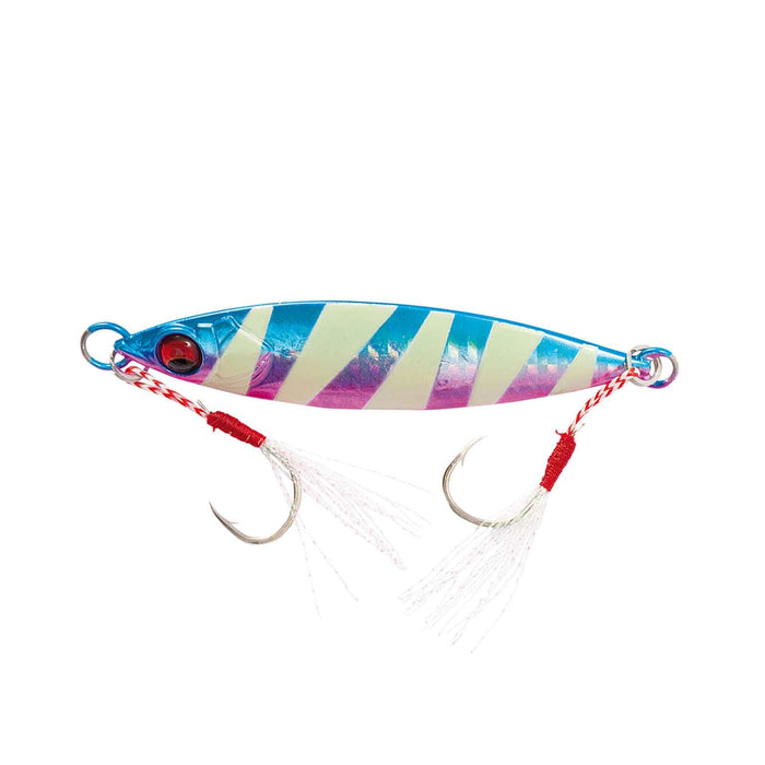 Köder Splinter Jig Metallic Blau Pink Fluo Streifen 40g Nomura NM42420240