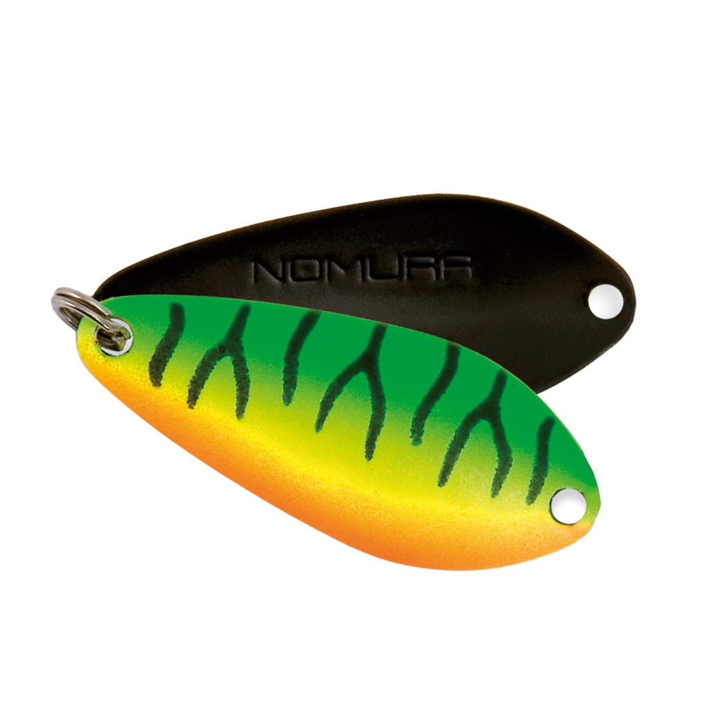 Köder Aki Löffel Tiger Grün Orange 3g Nomura NM46370730