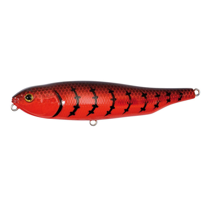 Köder Oberflächenbleistift Rot Schwarz Gestreift 9,5cm 14g Nomura NM51776209