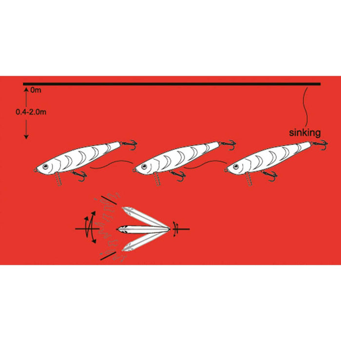 Köder Ranger Minnow Silber Gold 7cm 13g Nomura NM52212907