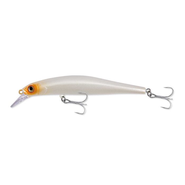 Köder Alive Minnow Perle Weiß Braun Gesicht 10,5cm Nomura NM59999510