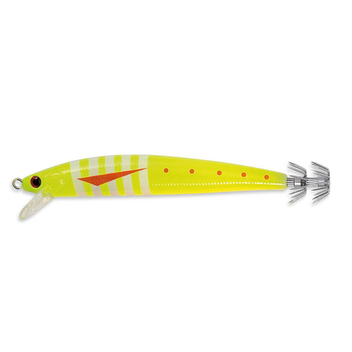 Köder Ika Calamari Fluo Gelb mit Streifen 12cm 10g Nomura NM61599012