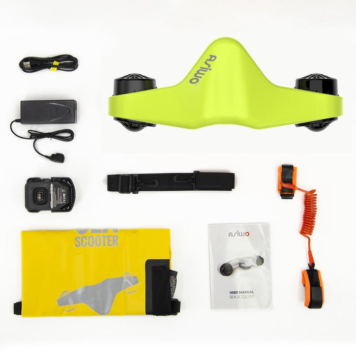 Unterwasserscooter Manta 126W Grün Asiwo SS001