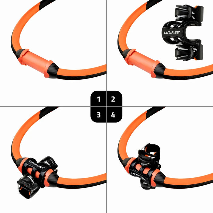 Bom monokokowy V2 karbonowy Elite z końcówką z bloczkami 160-220cm Unifiber UF012020245