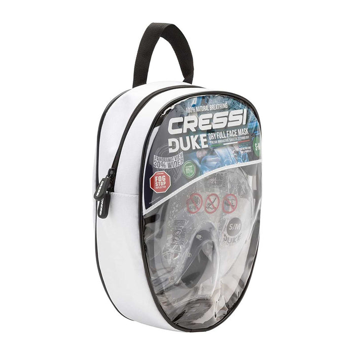 Snorkeling Full Face Mask Duke Transparent-Blue SM Cressi XDT000020